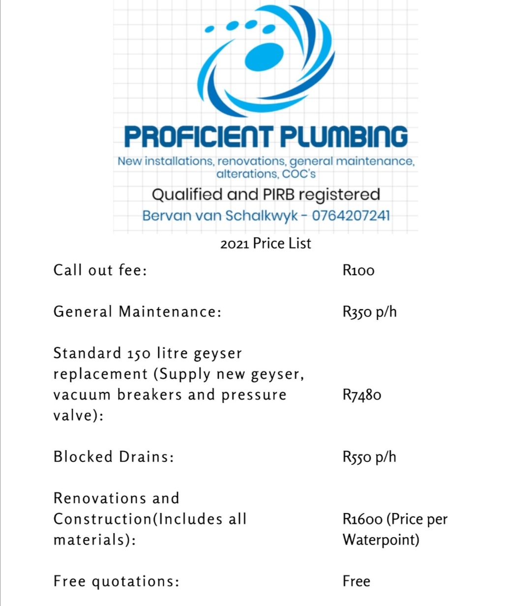 PROFICIENT PLUMBING