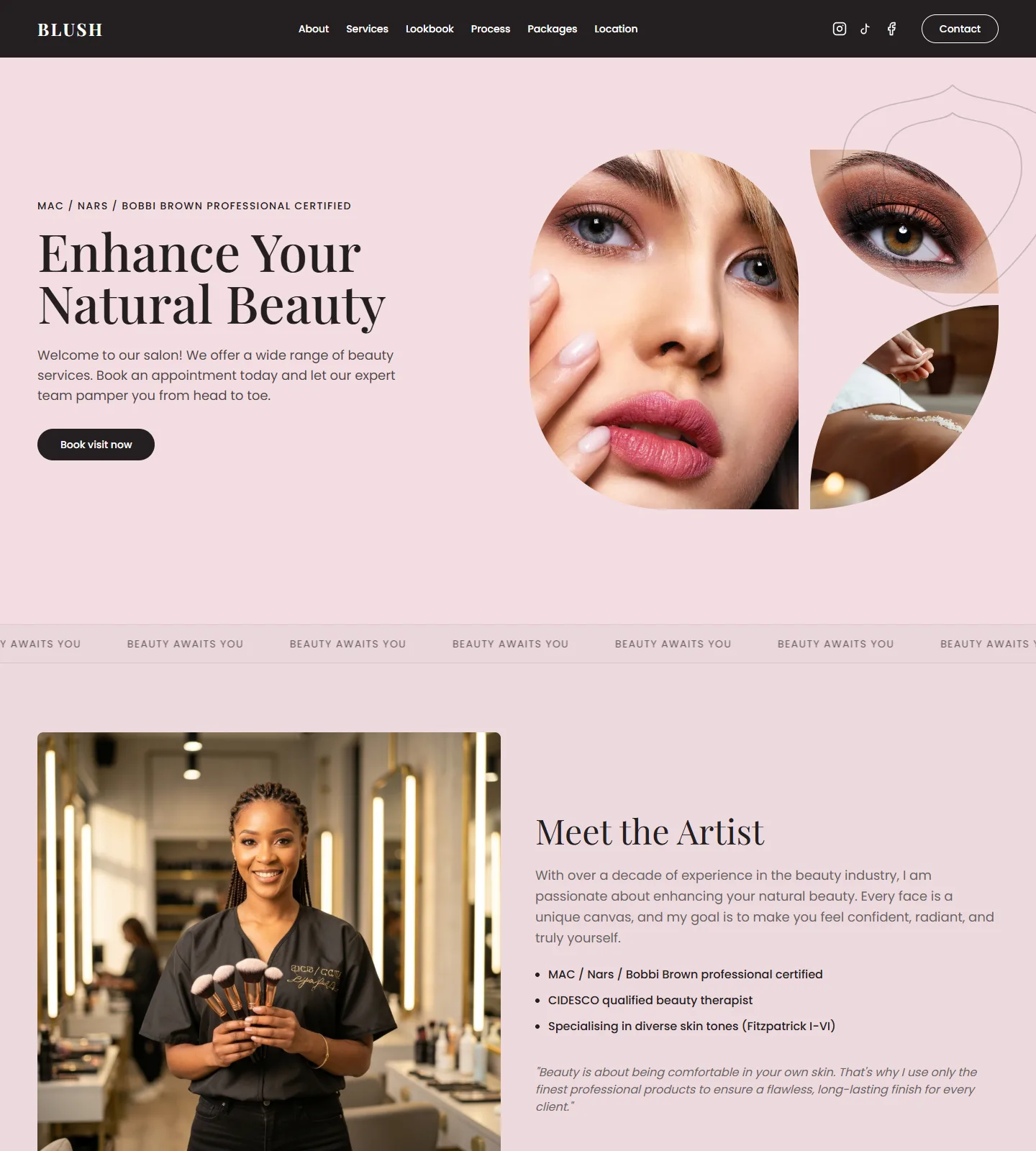 Blush Website Template