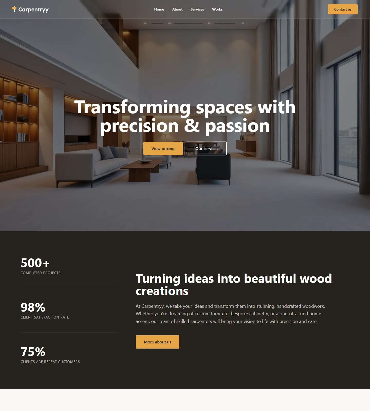 Carpentryy Website Template