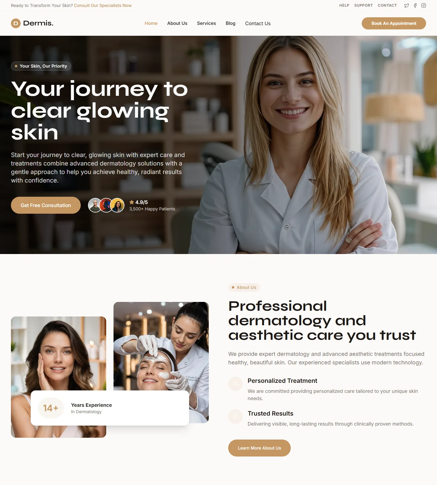 Dermis Website Template