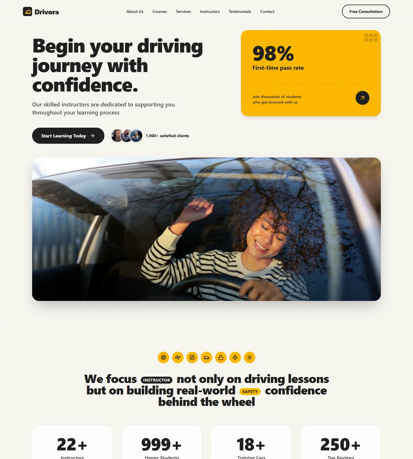 Drivora Website Template