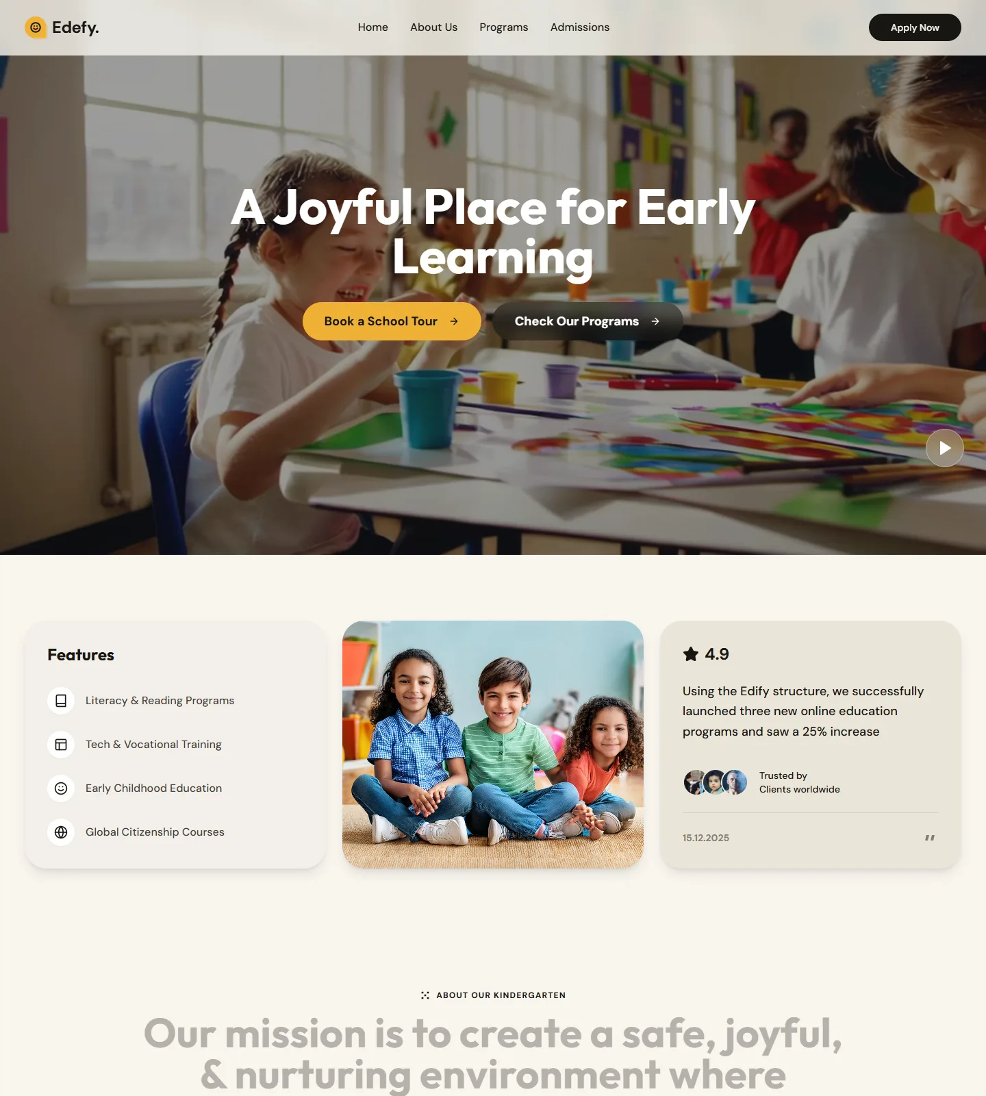 Edefy Website Template