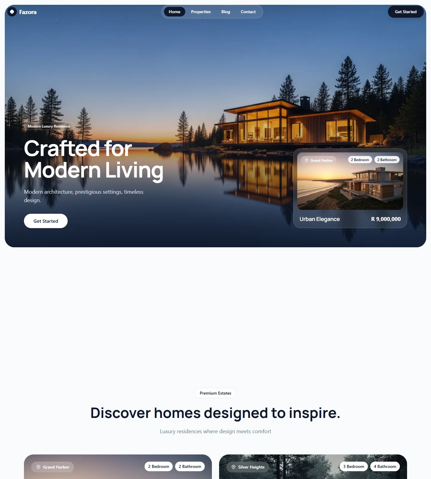 Fazora Website Template