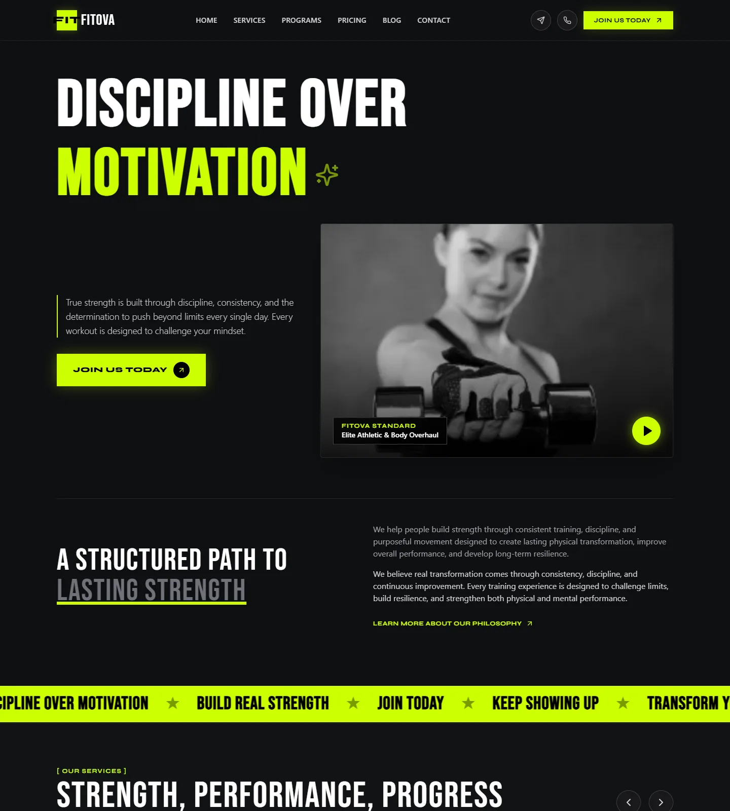 Fitova Website Template