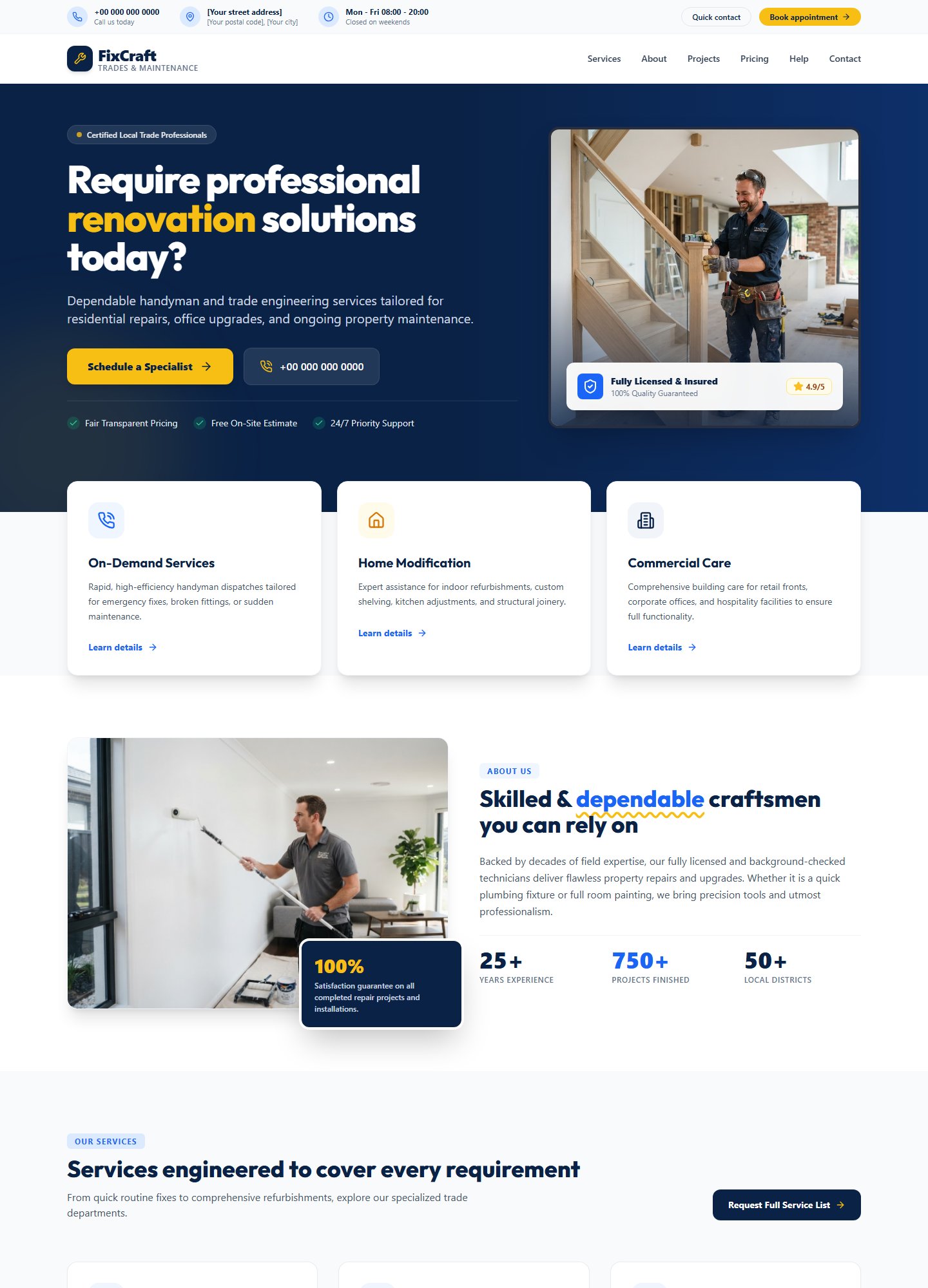 Fix Craft Website Template