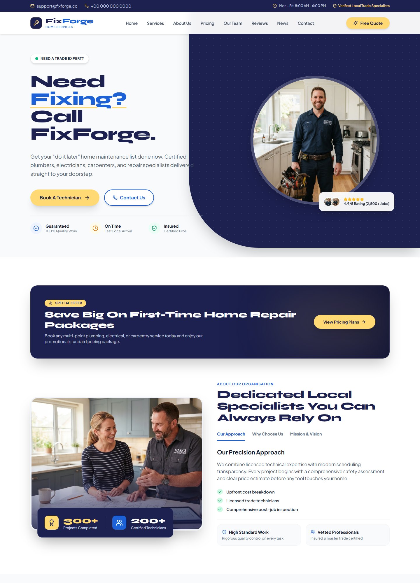 Fix Forge Website Template