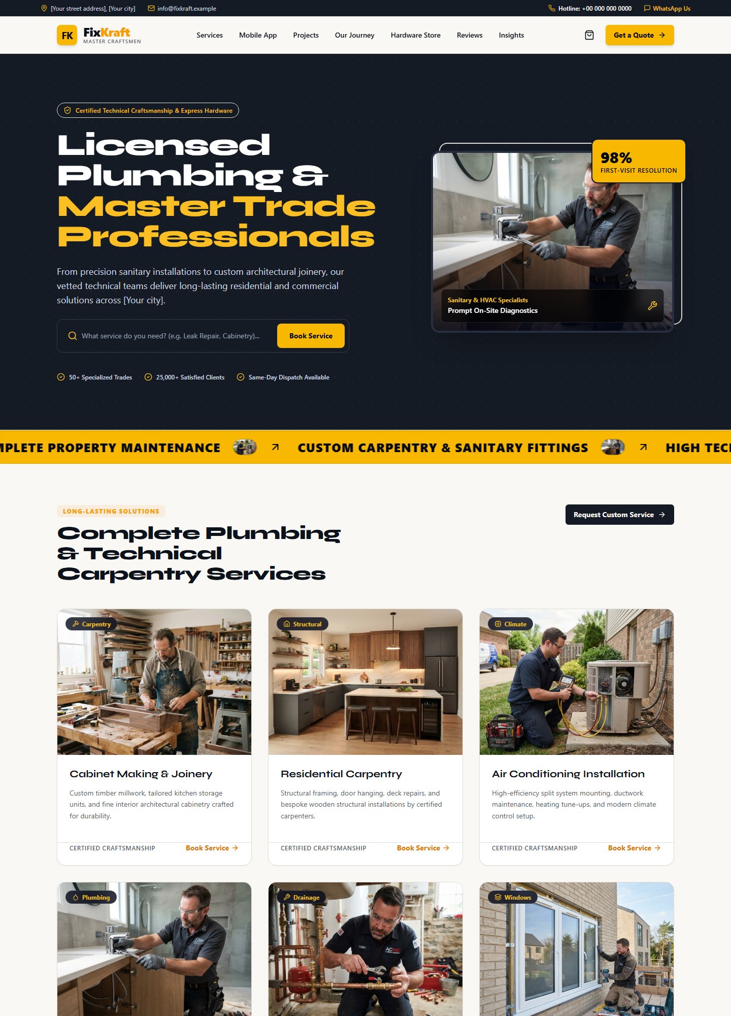 Fix Kraft Website Template
