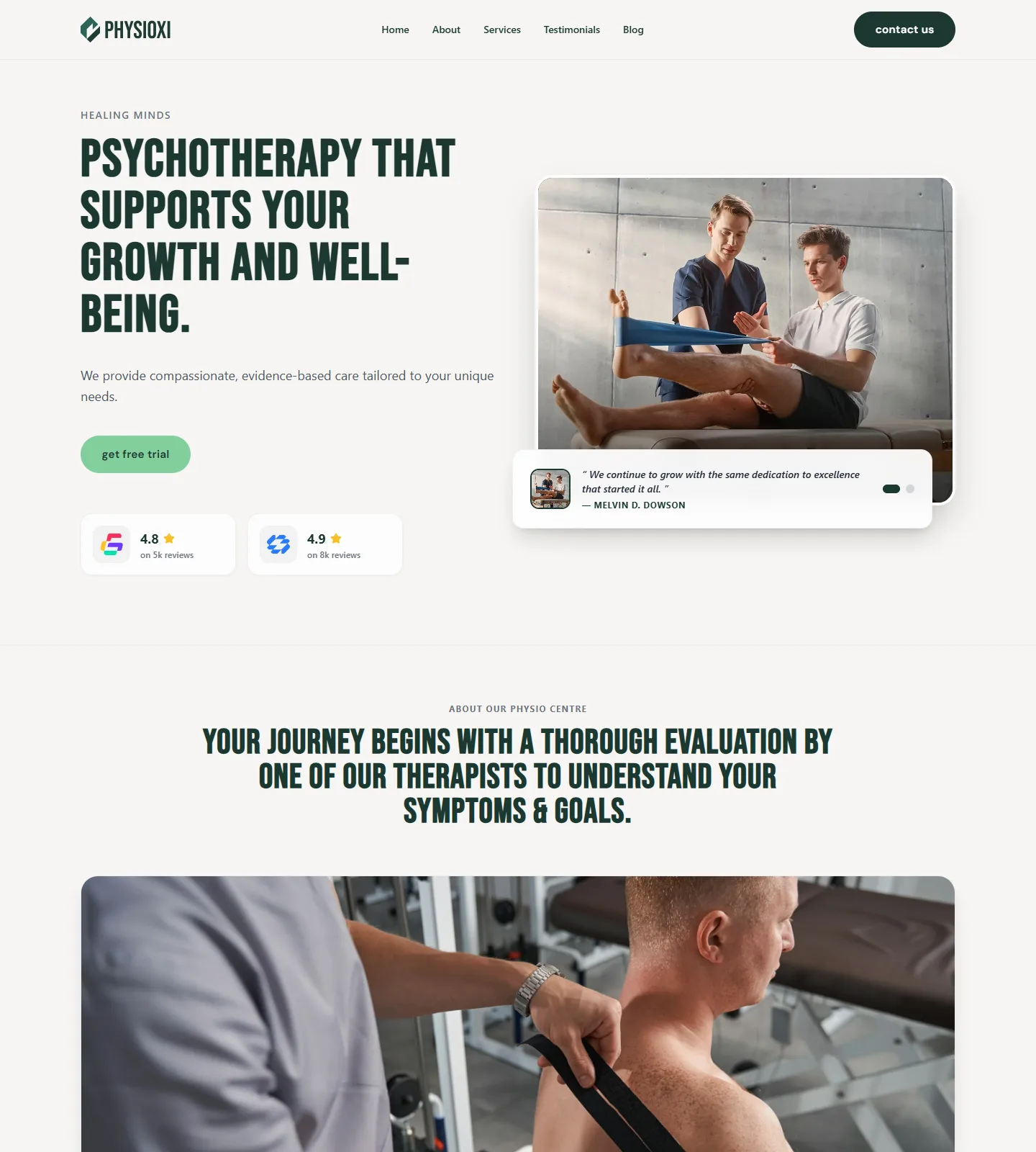 PhysioXi Website Template