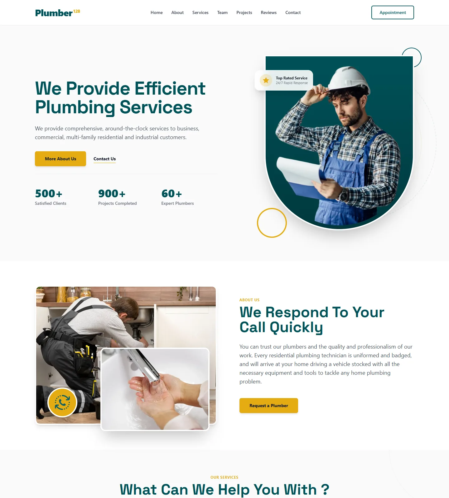 Plumber Website Template