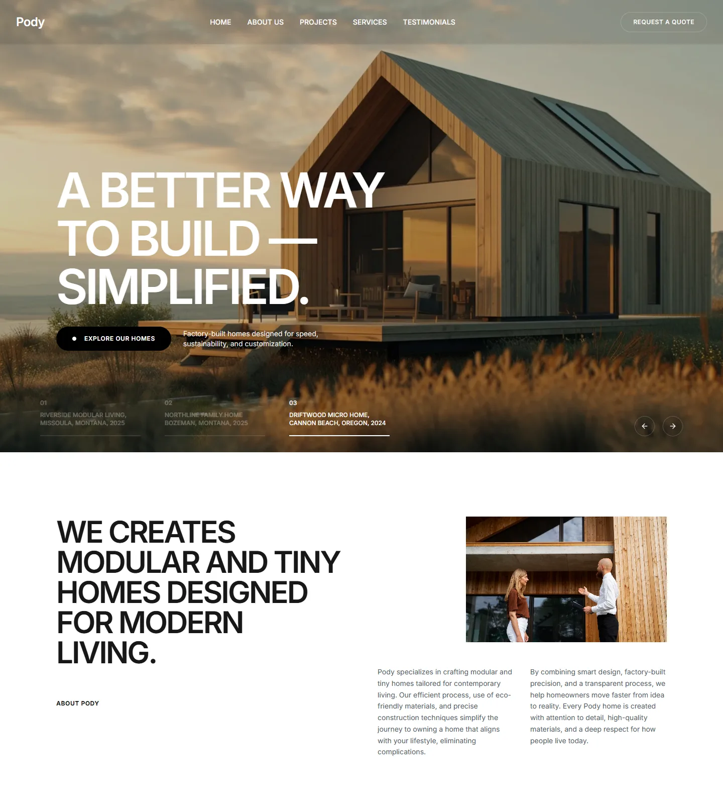 Pody Website Template