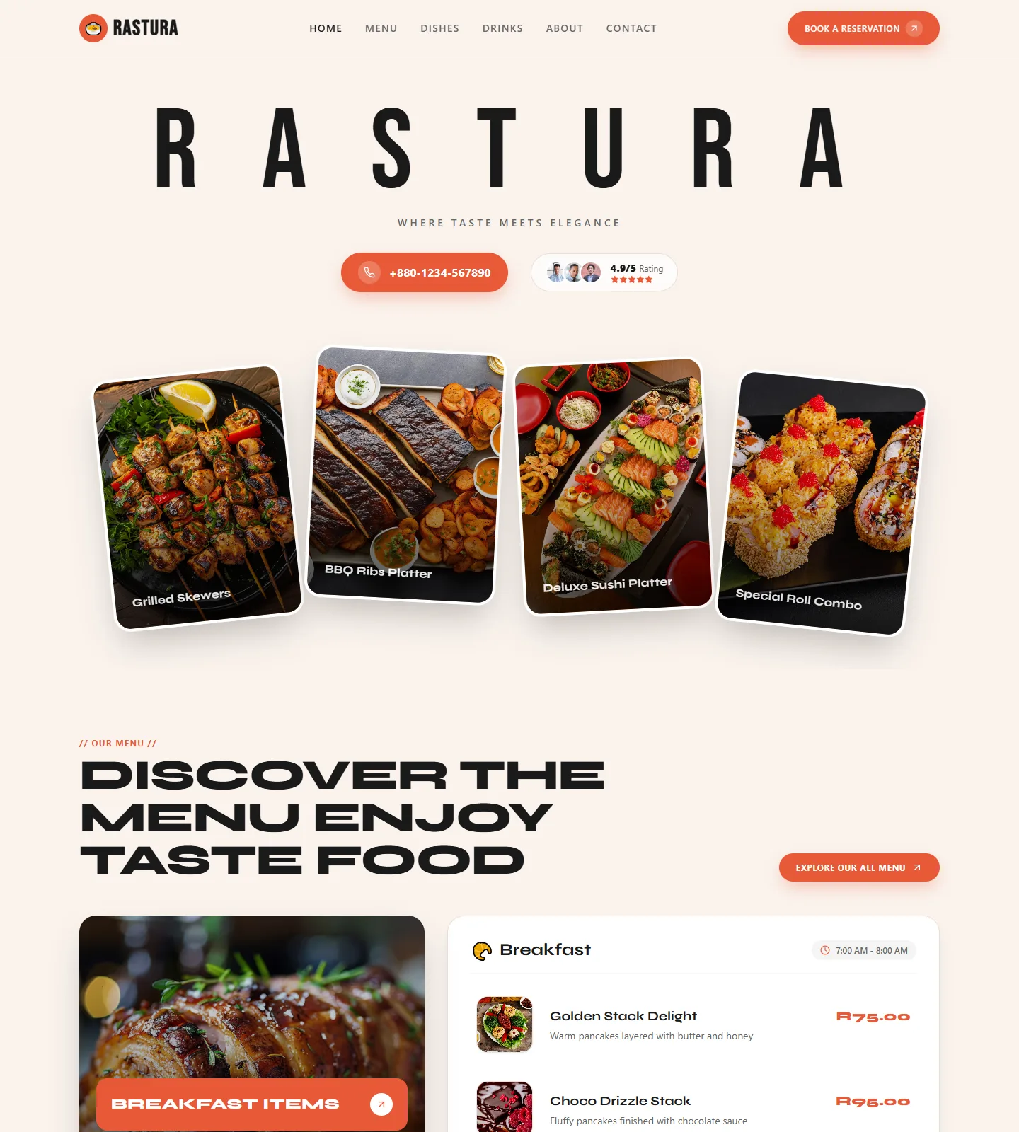 Rastura Website Template