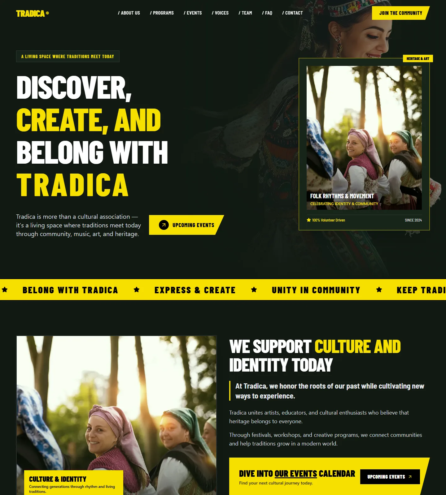 Tradica Website Template