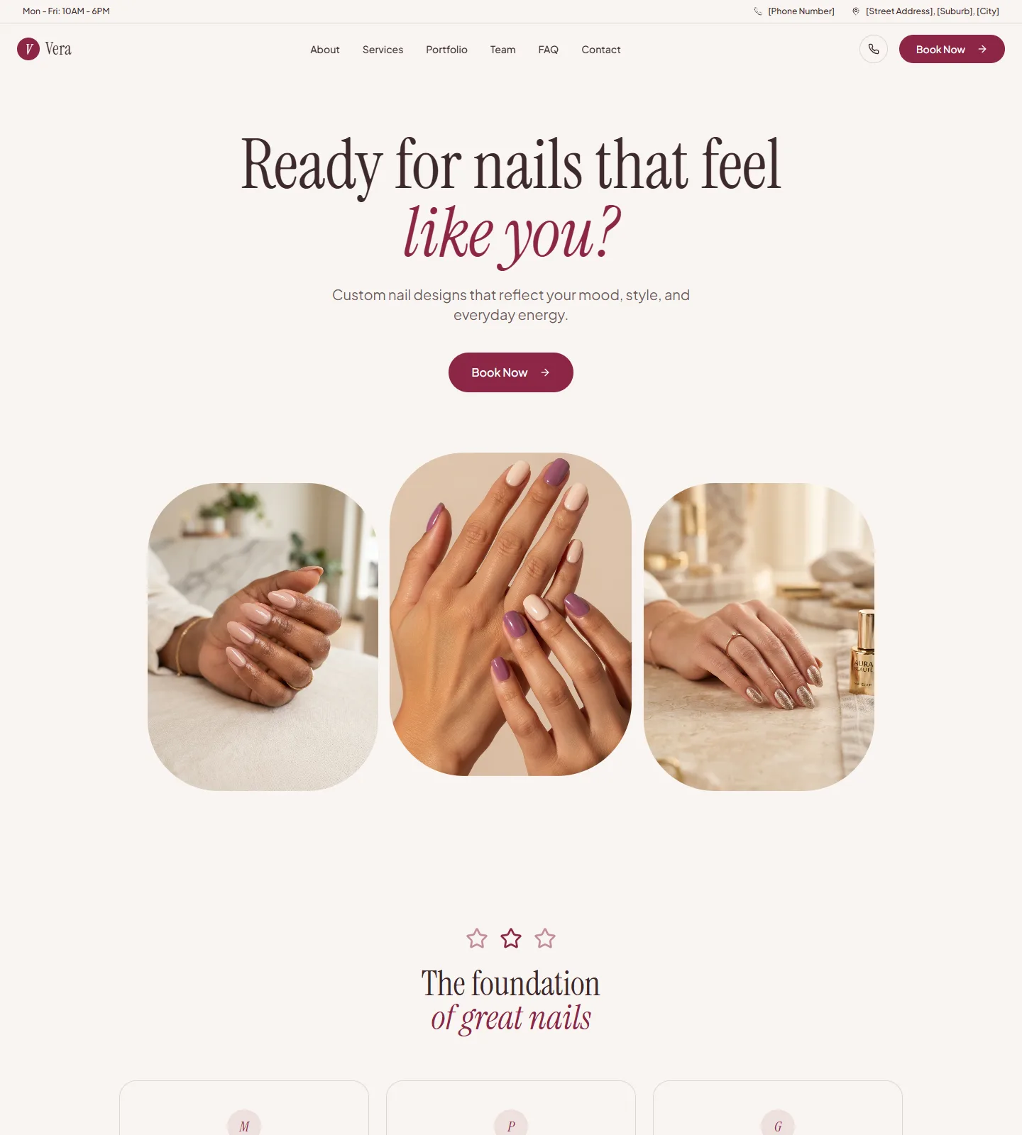 Vera Website Template