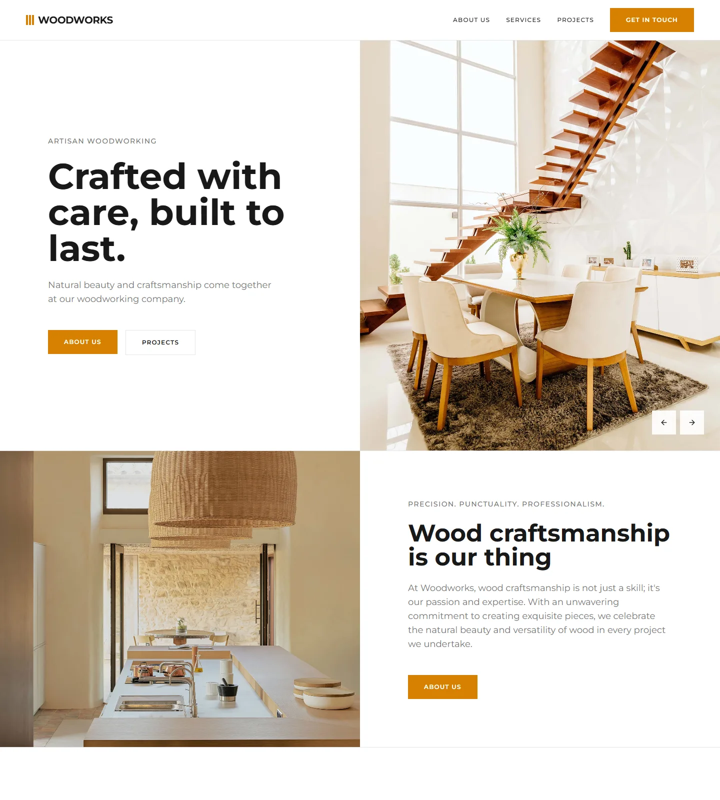 Woodworks Website Template